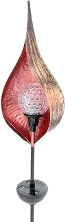 Садовый светильник Чудесный Сад Бутон (красный)