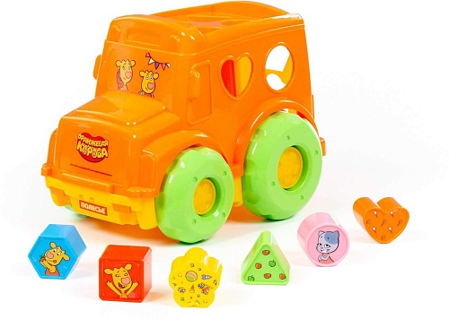 Сортер Полесье Оранжевая корова Автобус 91703