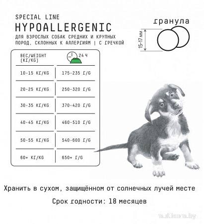 Сухой корм для собак AJO Hypoallergenic Для взрослых собак со склонностью к аллергии 2 кг