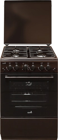 Кухонная плита CEZARIS ПГ 3200-13 (стальные решетки, коричневый)