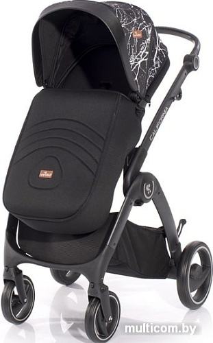 Универсальная коляска Lorelli California (2 в 1, черный мрамор)