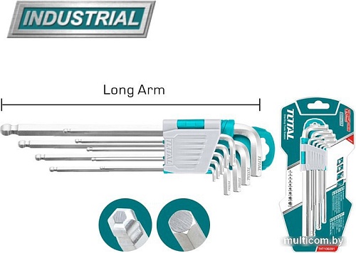 Набор ключей Total THT106291 (9 предметов)