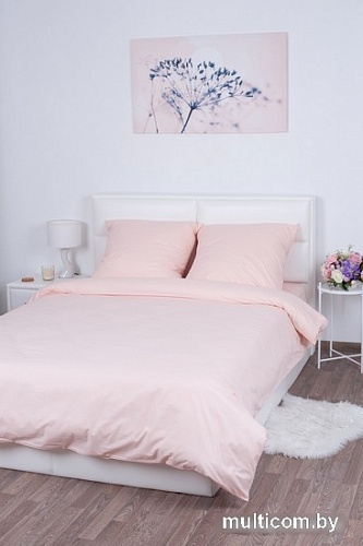 Постельное белье Миланика Персик 200x217 (поплин г/к)