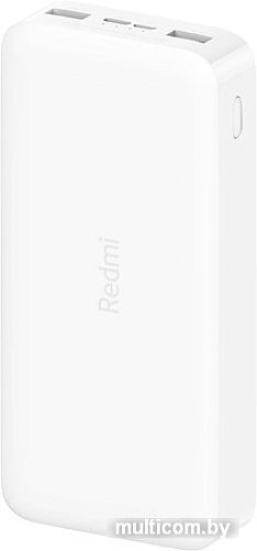 Портативное зарядное устройство Xiaomi Redmi Power Bank 20000mAh (белый, китайская версия)
