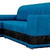 Угловой диван Mebelico Честер 61106 (левый, велюр, голубой/черный)