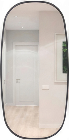 eMZe Зеркало Color Ellipse 50x100 (черный)