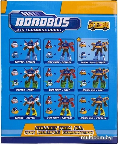 Трансформер GoGo Bus Школьный автобус Полицейский 2 в 1 YS4013A