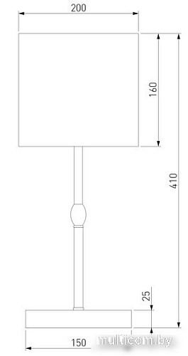 Настольная лампа Евросвет 01162/1 (латунь)