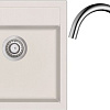 Кухонная мойка Aquasanita Tesa SQT100W + Sabia 5523 (силика 111/хром 001)