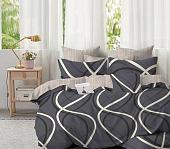 Постельное белье Реноме 1.5сп Темно-синяя коллекция New St-2605 (сатин)