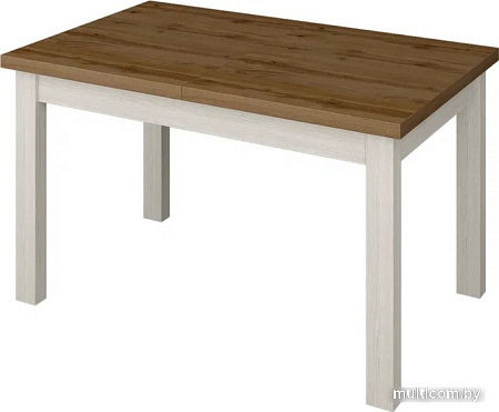 Кухонный стол Senira Кастусь 110-145x70 (дуб вотан/белый)