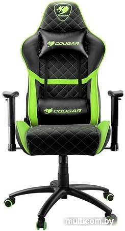 Кресло Cougar Neon (черный/зеленый)