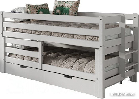 Двухъярусная кровать WoodMoon ВудМун 5 с ящиками ВМ-5Я 90x200