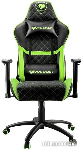 Кресло Cougar Neon (черный/зеленый)