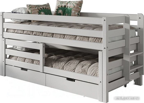 Двухъярусная кровать WoodMoon ВудМун 5 с ящиками ВМ-5Я 90x200