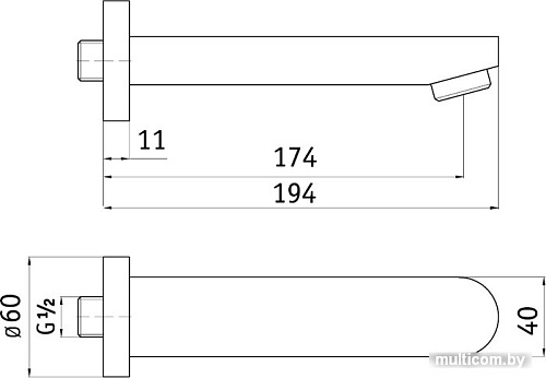 Излив Deante Cascada NAC 081K