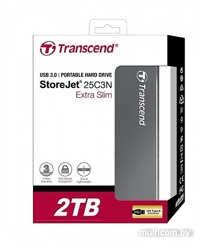 Внешний жесткий диск Transcend StoreJet 25C3 2TB [TS2TSJ25C3N]