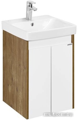 Акватон Тумба с умывальником Сканди Doors 45 1A2787K0SDZ90 (белый/дуб рустикальный)