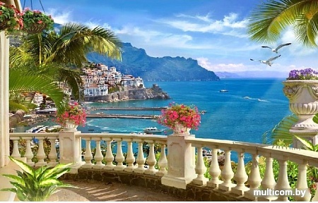 Фотообои Citydecor Сицилия фреска с защитным покрытием 400x254