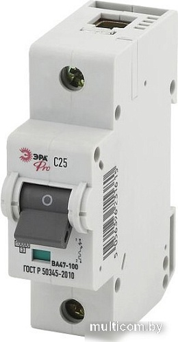 Выключатель автоматический ЭРА Pro NO-902-261 ВА47-100 1Р 25А 10кА С Б0048851