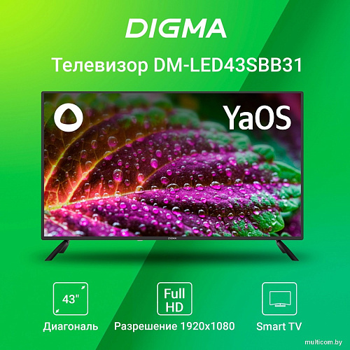 Телевизор Digma DM-LED43SBB31