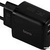 Сетевое зарядное Buro BUWH1 (черный)