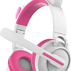 Наушники QUMO Game Cat (белый/розовый)