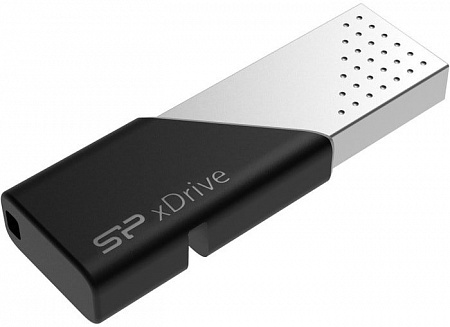 USB Flash Silicon-Power xDrive Z50 64GB (черный/серебристый)