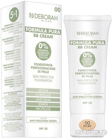 BB-крем Deborah Milano Formula Pura Skin Perfector Foundation SPF20 (тон 00)