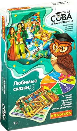 Развивающая игра Bondibon Умная сова. Любимые сказки 5 ВВ4841
