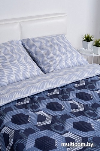 Постельное белье Миланика Призма Семейный (поплин)