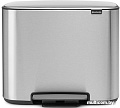 Brabantia Bo Pedal Bin 3 x 11л (стальной матовый)