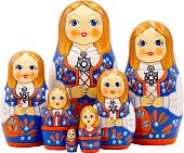 Развивающая игра Брестская Матрешка В народном норвежском костюме (набор 7 шт)