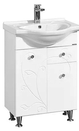 Мебель для ванных комнат Акватон Тумба с умывальником Лиана 60 М 1A1629K0LL010