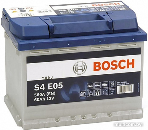 Автомобильный аккумулятор Bosch S4 E05 0092S4E051 (60 А&middot;ч)