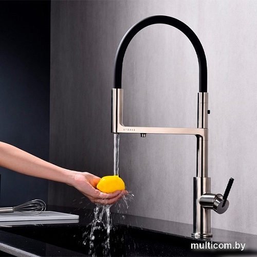 Смеситель Paulmark Tornado TO213402-NI (никель)