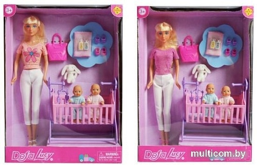 Кукла Defa Lucy с двумя малышами 8359