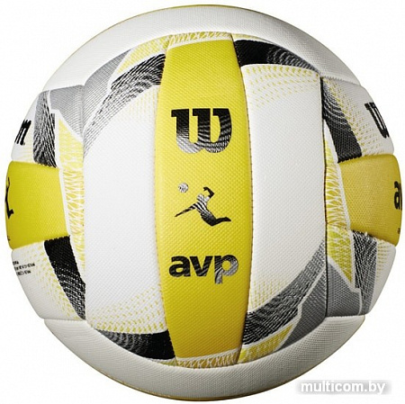 Мяч Wilson Avp Replica Volleyball (5 размер, белый/желтый)