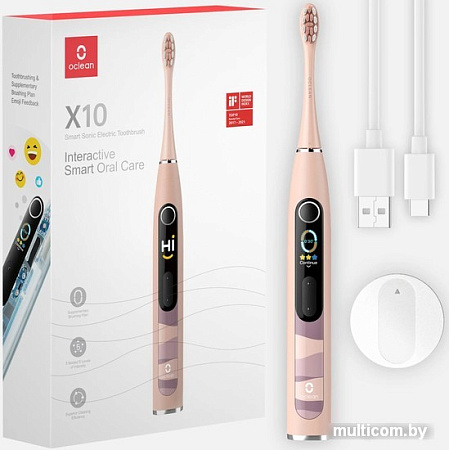 Электрическая зубная щетка Oclean X10 Smart Electric Toothbrush (розовый)