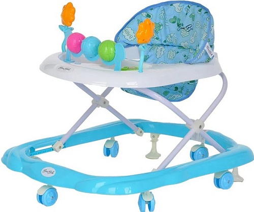 Ходунки BamBola Цветочек 603 (голубой)