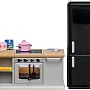 Мебель для кукольного домика Lundby Кухонный остров и холодильник 60201800