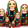 Развивающая игра Брестская Матрешка В украинской вышиванке (набор 7 шт)