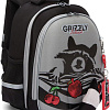 Школьный рюкзак Grizzly RAZ-186-7 (серый)