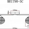 Люстра средней высоты Myfar Gloria MR1790-5C