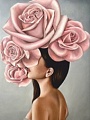 Картина Stamion Шляпка из роз (40x60см)