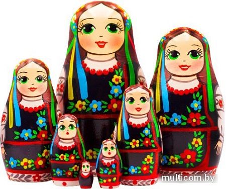 Развивающая игра Брестская Матрешка В украинской вышиванке (набор 7 шт)
