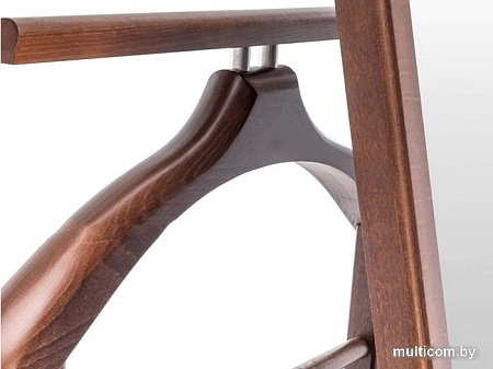 Стойка для одежды Мебелик с зеркалом на колесах В 24Н (средне-коричневый)