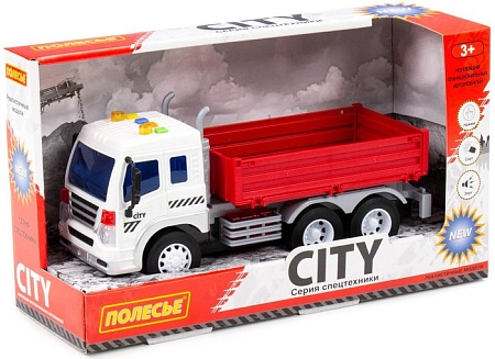 Грузовик Полесье Сити 91659 (красный)