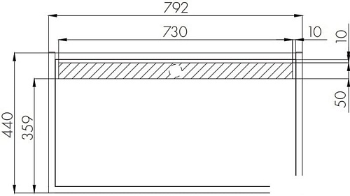 Акватон Столешница Фабрик 80 1A243003LTDY0 (дуб кантри)
