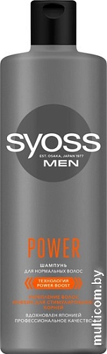 Шампунь Syoss Men Power-Boost для нормальных волос 450 мл
